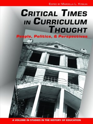 cover image of Critical Times in Curriculum Thought